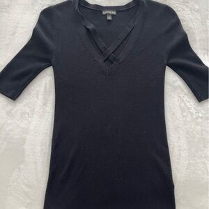 Black 3/4 sleeve sweater